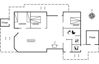 Foto 2 - Casa de 3 quartos em Klitmøller com terraço e sauna