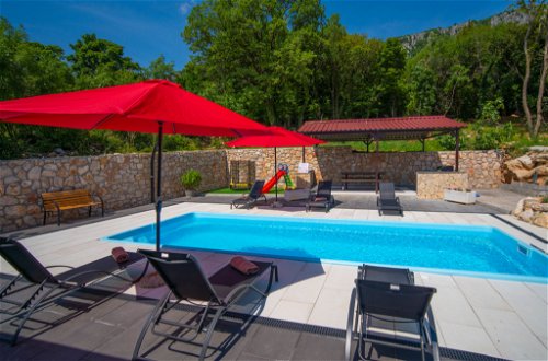 Foto 25 - Casa con 2 camere da letto a Vinodolska Općina con piscina privata e vista mare