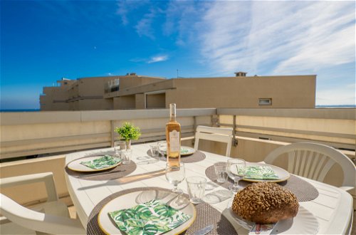 Foto 17 - Apartamento de 2 habitaciones en Canet-en-Roussillon con jardín y vistas al mar