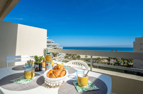 Foto 1 - Apartamento de 2 quartos em Canet-en-Roussillon com jardim e vistas do mar