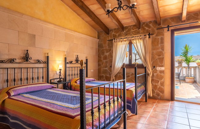 Casa de 3 quartos em Porreres com piscina privada e jardim - Foto 13
