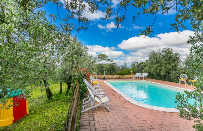 Casa de 2 quartos em Vinci com piscina privada e jardim - Foto 40