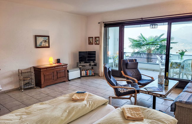 Apartamento de 2 quartos em Gambarogno com piscina e jardim - Foto 16