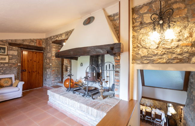 Casa de 4 quartos em Monticiano com piscina privada e jardim - Foto 37