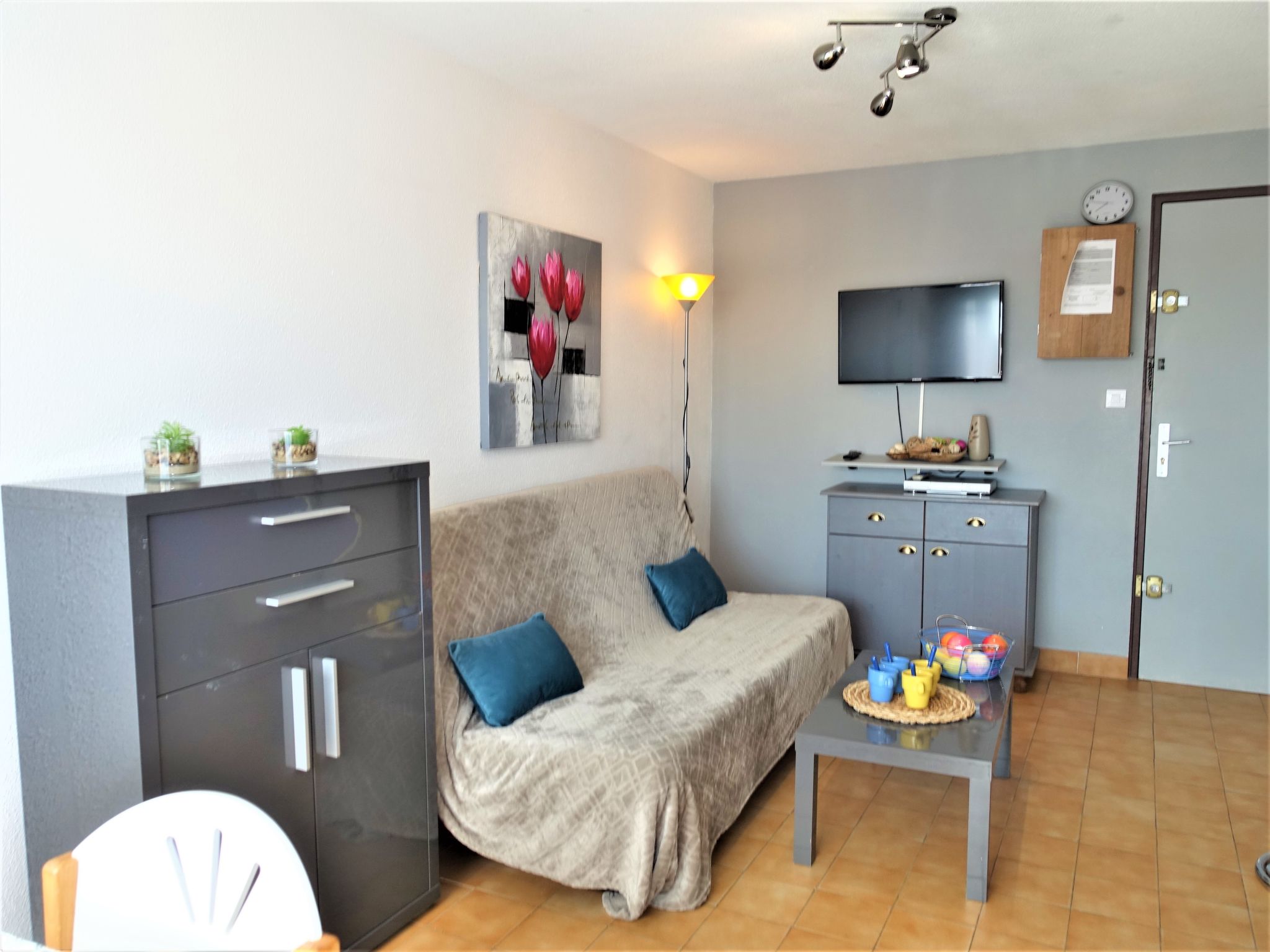 Foto 7 - Apartamento de 1 quarto em Narbonne com piscina e vistas do mar