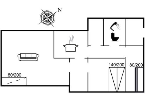 Foto 12 - Casa de 2 quartos em Løkken com terraço