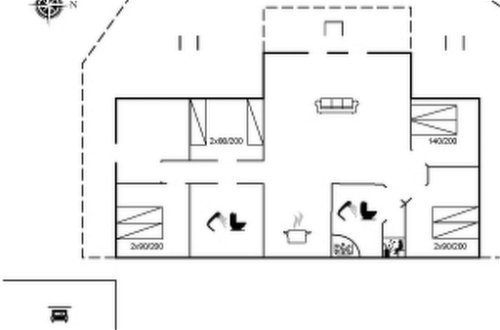 Foto 29 - Haus mit 4 Schlafzimmern in Oksbøl mit sauna