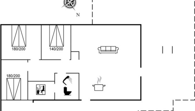 Casa de 3 quartos em Fur com terraço e sauna - Foto 2