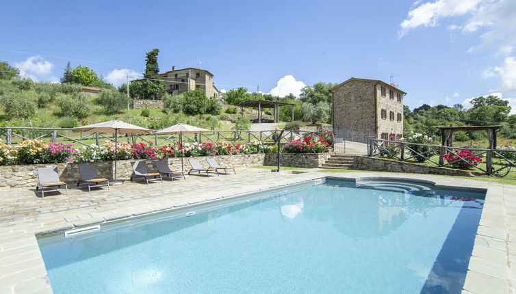 Foto 1 - Casa con 4 camere da letto a Cortona con piscina privata e giardino