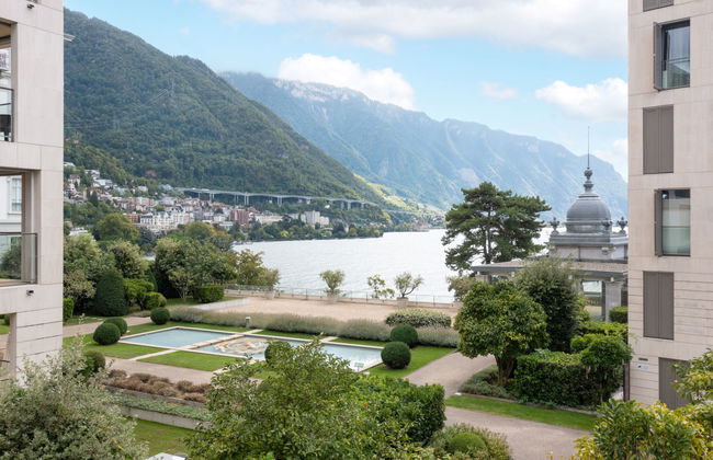 Apartamento de 2 quartos em Montreux com piscina e jardim - Foto 36