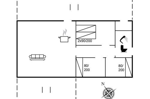Foto 2 - Casa de 3 quartos em Nexø com terraço