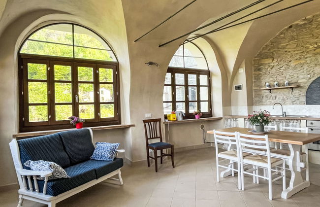 Apartamento de 3 quartos em Prelà com piscina e jardim - Foto 14