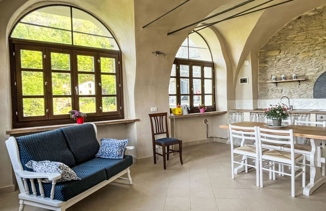 Apartamento de 3 quartos em Prelà com piscina e jardim - Foto 10