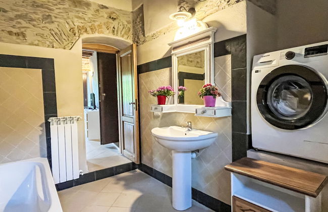 Apartamento de 3 quartos em Prelà com piscina e jardim - Foto 27