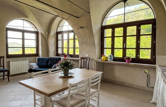 Apartamento de 3 quartos em Prelà com piscina e jardim - Foto 31