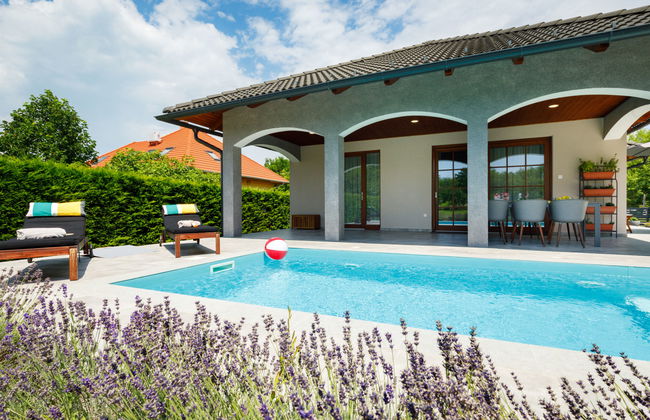 Casa de 3 quartos em Balatonszemes com piscina privada e jardim - Foto 25