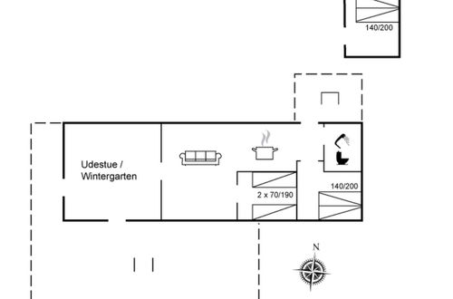 Foto 2 - Casa de 2 quartos em Højby com terraço