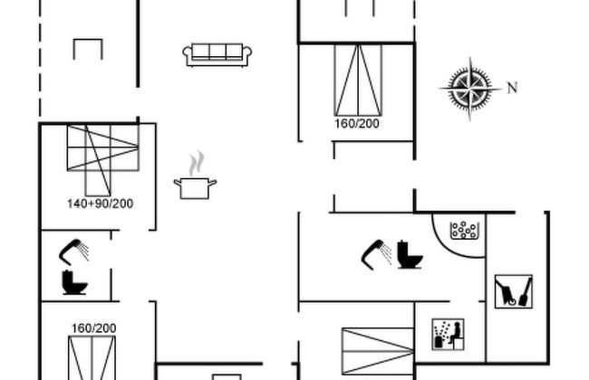 Casa de 4 quartos em Hirtshals com terraço e sauna - Foto 2