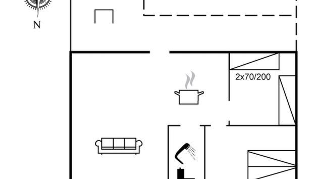 Haus mit 2 Schlafzimmern in Rudkøbing mit terrasse - Foto 2