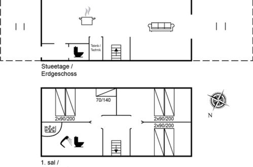 Foto 39 - Appartamento con 3 camere da letto a Assens con terrazza