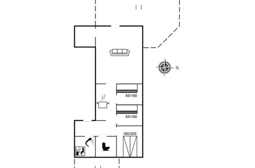 Foto 2 - Casa de 4 quartos em Glesborg com terraço e sauna