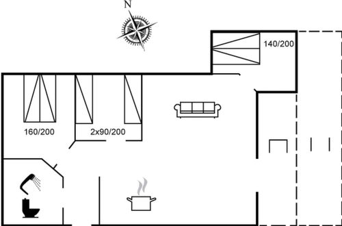 Foto 23 - Casa de 3 quartos em Broager com terraço