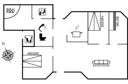 Foto 2 - Casa con 3 camere da letto a Hals con terrazza e sauna