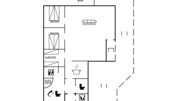 Haus mit 3 Schlafzimmern in Flovt Strand mit terrasse und sauna - Foto 2