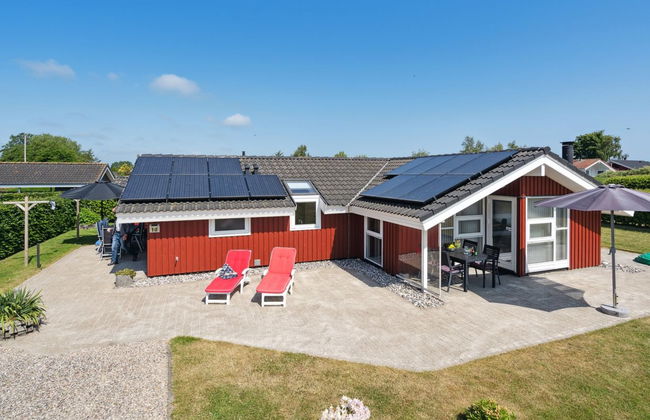 Casa de 3 quartos em Flovt Strand com terraço e sauna - Foto 1