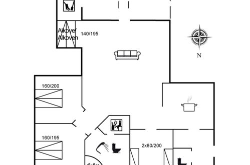 Foto 33 - Casa con 3 camere da letto a Harboøre con terrazza e sauna