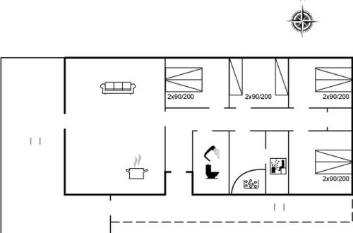 Foto 34 - Casa de 4 quartos em Rømø com terraço e sauna