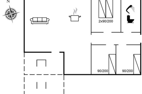 Photo 2 - Maison de 3 chambres à Klitmøller avec terrasse