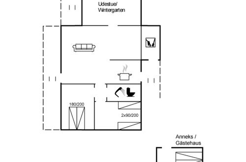 Foto 2 - Casa de 2 quartos em Hvide Sande com terraço