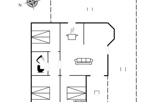 Foto 2 - Casa de 3 quartos em Blokhus com terraço