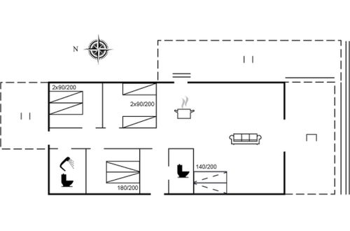 Foto 2 - Casa de 3 quartos em Væggerløse com terraço