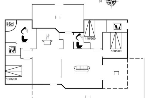Photo 2 - Maison de 3 chambres à Sæby avec terrasse et sauna
