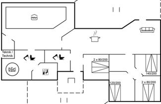 Foto 2 - Casa de 4 quartos em Bindslev com piscina privada e terraço