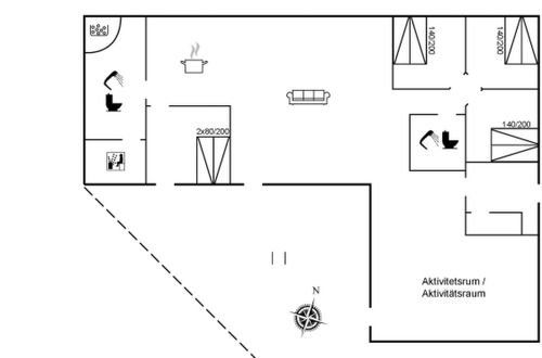 Foto 2 - Casa de 4 quartos em Løkken com terraço e sauna