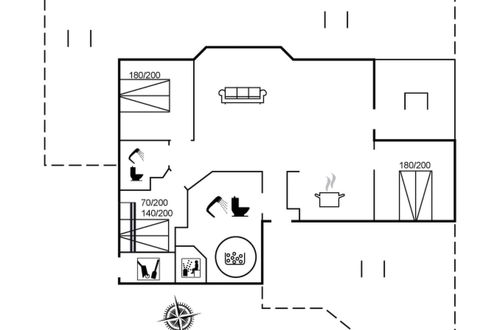 Foto 2 - Casa de 3 quartos em Løkken com terraço e sauna