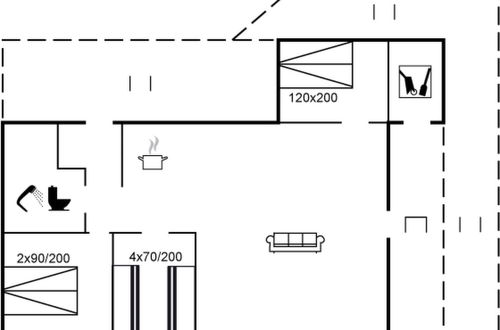 Foto 2 - Casa de 3 quartos em Løkken com terraço