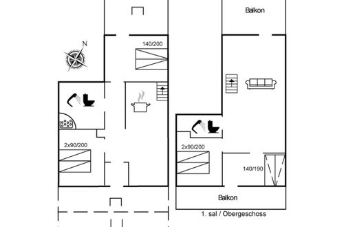 Foto 2 - Casa de 4 quartos em Hasle com terraço