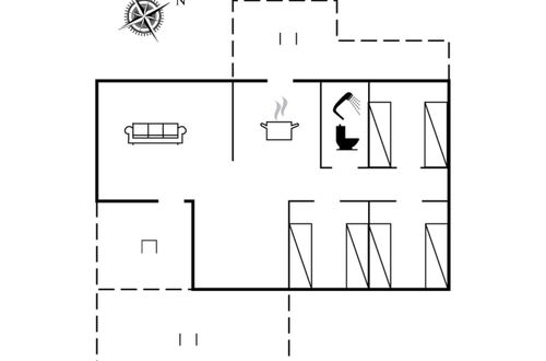 Foto 2 - Casa de 3 quartos em Aakirkeby com terraço