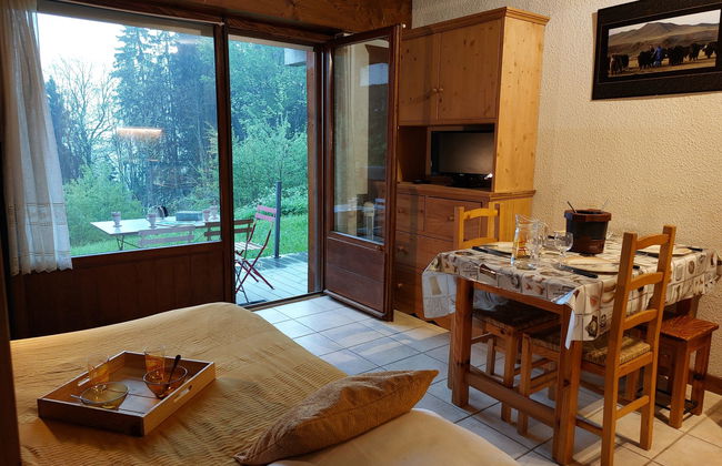 Appartamento con 1 camera da letto a Saint-Gervais-les-Bains con giardino e terrazza - Foto 7