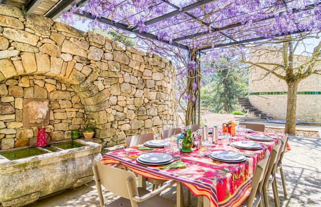 Casa de 6 quartos em Grambois com piscina privada e jardim - Foto 5