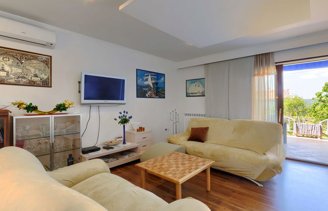 Apartamento de 4 quartos em Labin com piscina privada e jardim - Foto 23