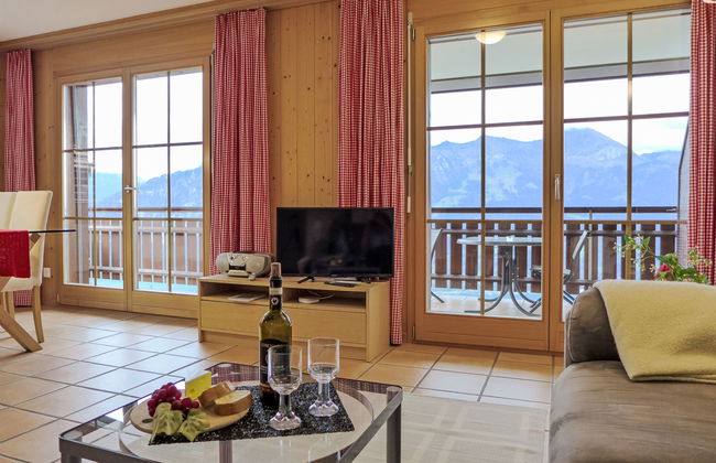 Apartamento de 2 quartos em Beatenberg com jardim - Foto 9