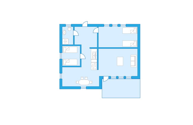 Casa con 3 camere da letto a Ätran con giardino e terrazza - Foto 25