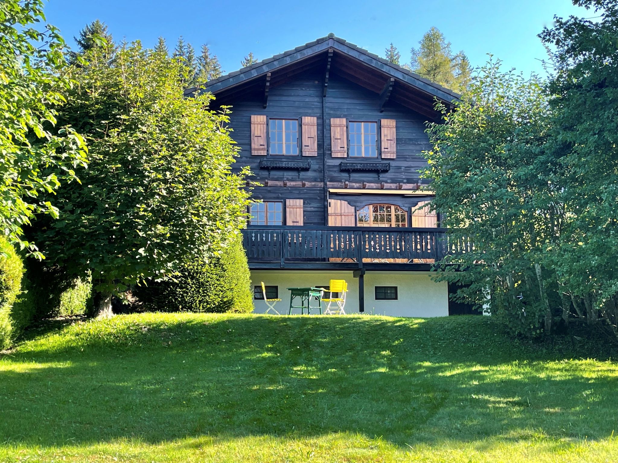 Foto 2 - Casa de 3 quartos em Ollon com piscina e vista para a montanha