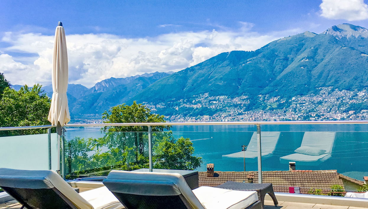 Apartment mit 3 Schlafzimmern in Gambarogno mit schwimmbad und terrasse - Foto 1