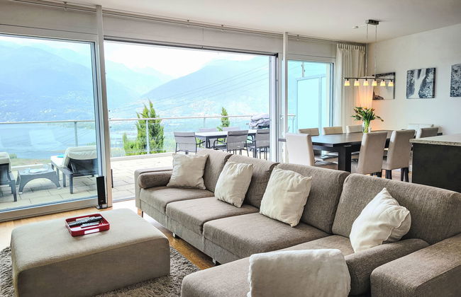 Apartamento de 3 quartos em Gambarogno com piscina e terraço - Foto 4